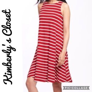 💕OLD NAVY💕 Red & White Stripe Dress